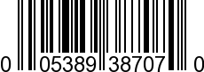 UPC-A <b>005389387074 / 0 05389 38707 4