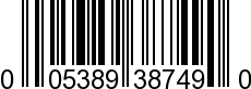 UPC-A <b>005389387494 / 0 05389 38749 4