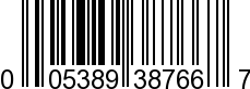 UPC-A <b>005389387660 / 0 05389 38766 0