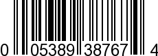 UPC-A <b>005389387671 / 0 05389 38767 1