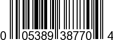 UPC-A <b>005389387709 / 0 05389 38770 9