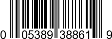 UPC-A <b>005389388618 / 0 05389 38861 8