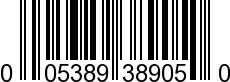 UPC-A <b>005389389054 / 0 05389 38905 4