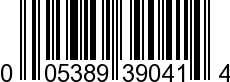 UPC-A <b>005389390419 / 0 05389 39041 9