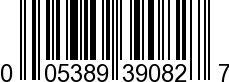 UPC-A <b>005389390820 / 0 05389 39082 0