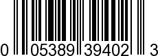 UPC-A <b>005389394020 / 0 05389 39402 0