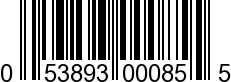 UPC-A <b>053893000855 / 0 53893 00085 5