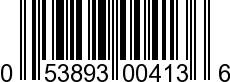 UPC-A <b>053893004136 / 0 53893 00413 6