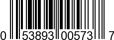 UPC-A <b>053893005737 / 0 53893 00573 7