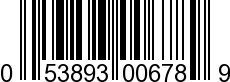 UPC-A <b>053893006789 / 0 53893 00678 9