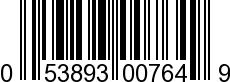 UPC-A <b>053893007649 / 0 53893 00764 9