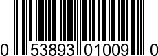 UPC-A <b>053893010090 / 0 53893 01009 0