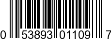 UPC-A <b>053893011097 / 0 53893 01109 7