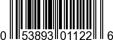 UPC-A <b>053893011226 / 0 53893 01122 6