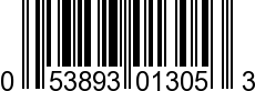 UPC-A <b>053893013053 / 0 53893 01305 3