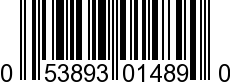 UPC-A <b>053893014890 / 0 53893 01489 0