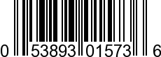 UPC-A <b>053893015736 / 0 53893 01573 6