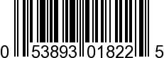 UPC-A <b>053893018225 / 0 53893 01822 5