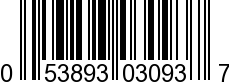 UPC-A <b>053893030937 / 0 53893 03093 7