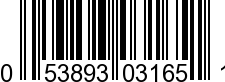 UPC-A <b>053893031651 / 0 53893 03165 1