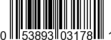 UPC-A <b>053893031781 / 0 53893 03178 1