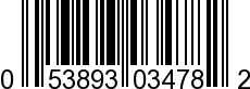 UPC-A <b>053893034782 / 0 53893 03478 2