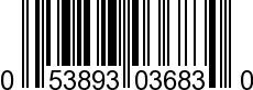 UPC-A <b>053893036830 / 0 53893 03683 0