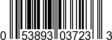 UPC-A <b>053893037233 / 0 53893 03723 3