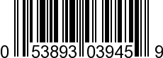 UPC-A <b>053893039459 / 0 53893 03945 9