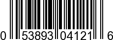 UPC-A <b>053893041216 / 0 53893 04121 6