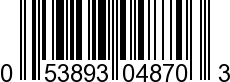 UPC-A <b>053893048703 / 0 53893 04870 3