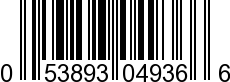 UPC-A <b>053893049366 / 0 53893 04936 6