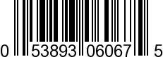 UPC-A <b>053893060675 / 0 53893 06067 5