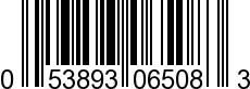 UPC-A <b>053893065083 / 0 53893 06508 3