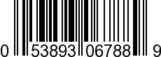 UPC-A <b>053893067889 / 0 53893 06788 9