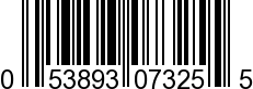 UPC-A <b>053893073255 / 0 53893 07325 5