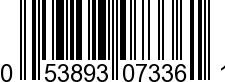 UPC-A <b>053893073361 / 0 53893 07336 1