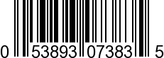 UPC-A <b>053893073835 / 0 53893 07383 5