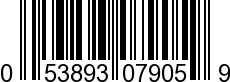 UPC-A <b>053893079059 / 0 53893 07905 9