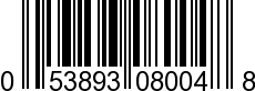 UPC-A <b>053893080048 / 0 53893 08004 8