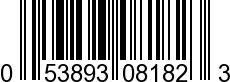 UPC-A <b>053893081823 / 0 53893 08182 3