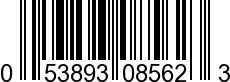 UPC-A <b>053893085623 / 0 53893 08562 3