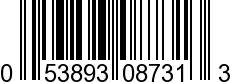 UPC-A <b>053893087313 / 0 53893 08731 3