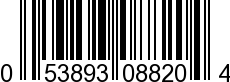 UPC-A <b>053893088204 / 0 53893 08820 4