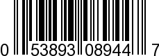 UPC-A <b>053893089447 / 0 53893 08944 7