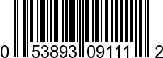 UPC-A <b>053893091112 / 0 53893 09111 2
