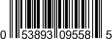 UPC-A <b>053893095585 / 0 53893 09558 5