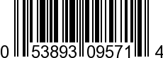 UPC-A <b>053893095714 / 0 53893 09571 4