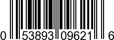 UPC-A <b>053893096216 / 0 53893 09621 6