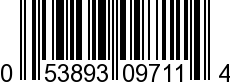 UPC-A <b>053893097114 / 0 53893 09711 4